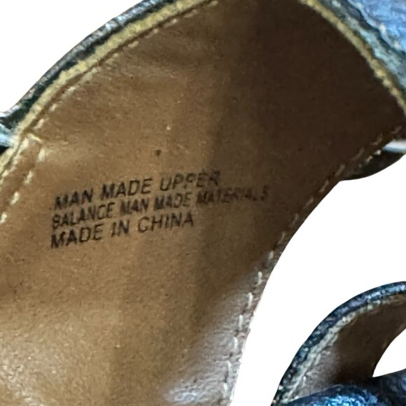 BOC Born Concept Vegan Leather Sandals 7M Black Casual Comfort Summer Toe Loop - Picture 10 of 11